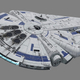 The Solo Millennium Falcon, as owned by Lando Calrissian.
